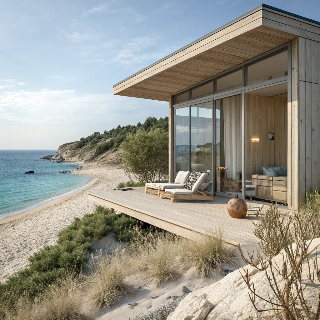 Beach house with Scandinavian furniture by PHYLORANTHIX