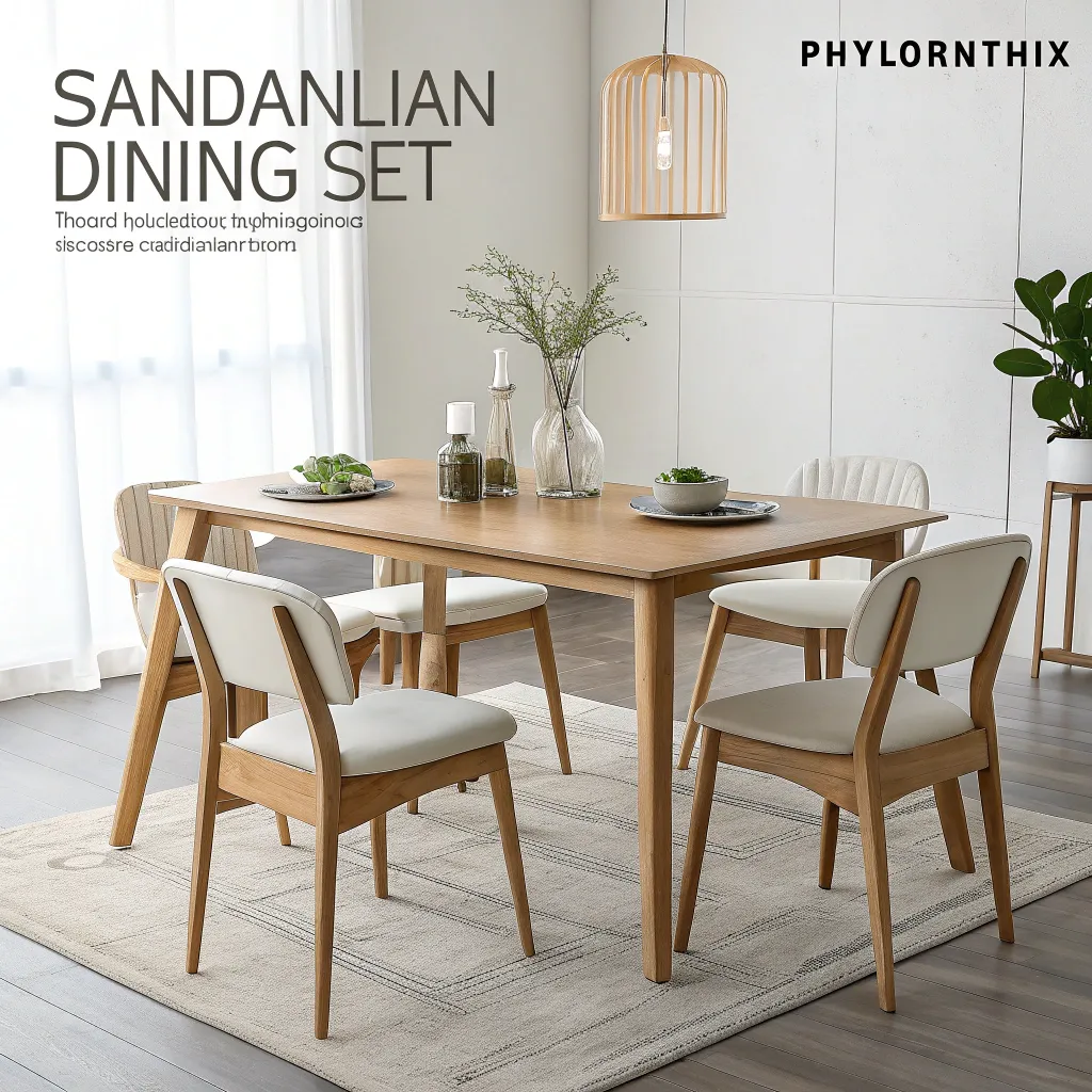 Scandinavian inspired dining set by PHYLORANTHIX